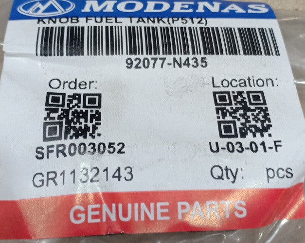 92077-N435-KNOB FUEL TANK(P512)