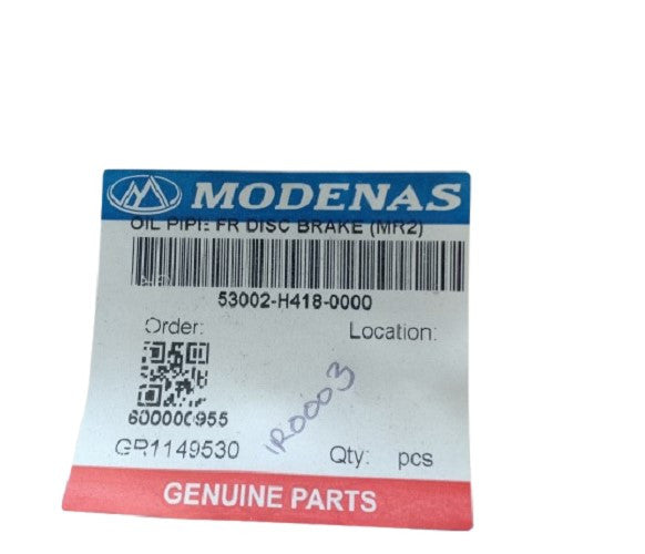 53002-H418-0000-OIL PIPE FR DISK BRAKE (MR2)