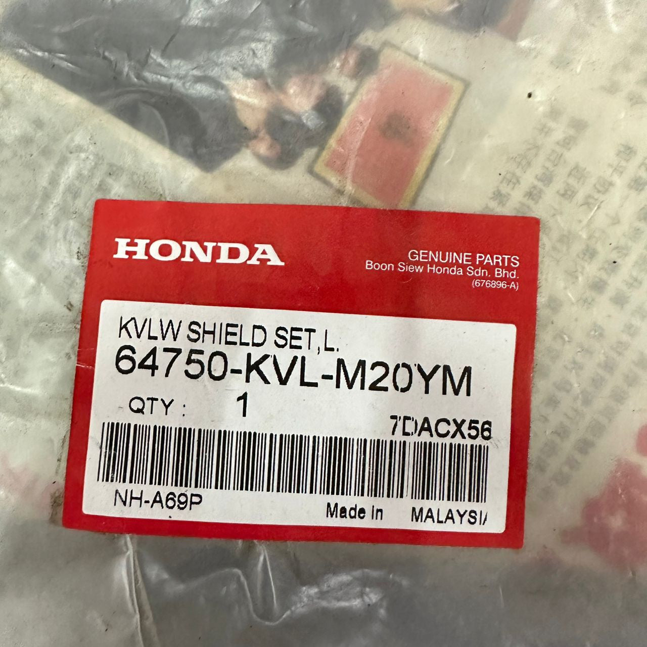 SHIELD,L.LEG-BLACK-KVLW