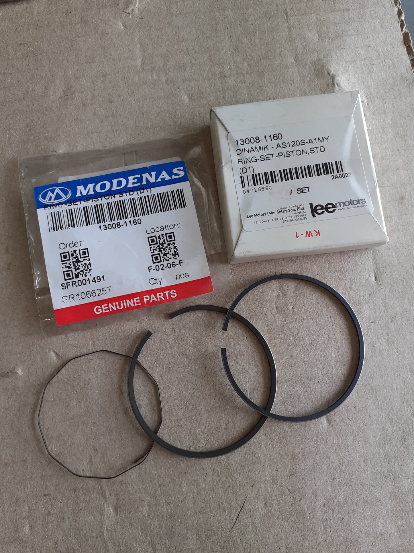 RING-SET - PISTON,STD (D1)