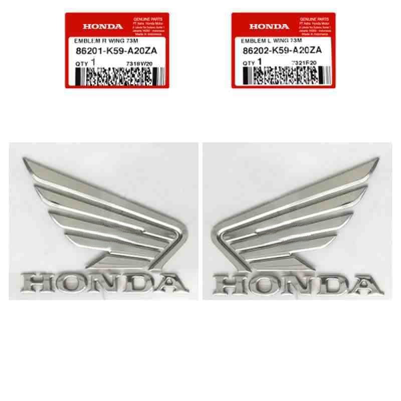 EMBLEM,L WING(73MM) DREAM 110 FI