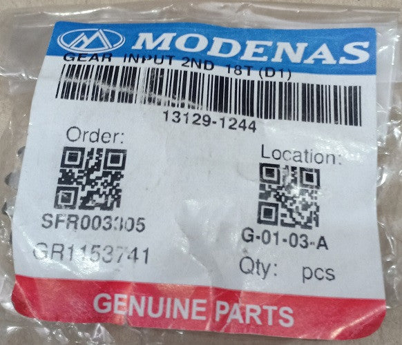 13129-1244-GEAR,INPUT 2ND,18T (D1)