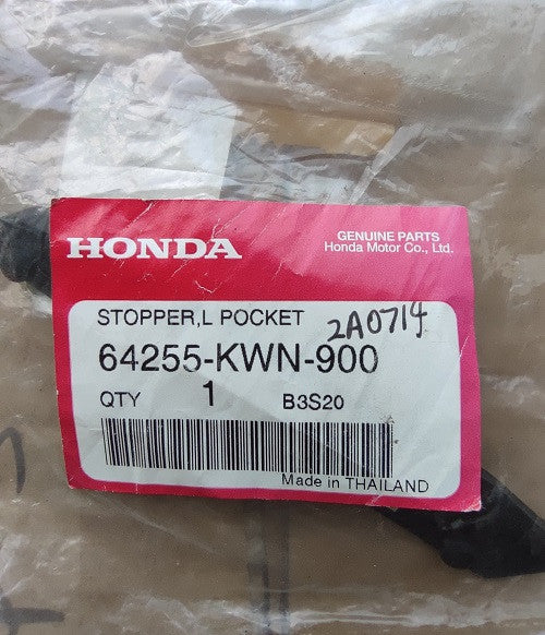 64255-KWN-900-OE-STOPPER,L POCKET-PCX