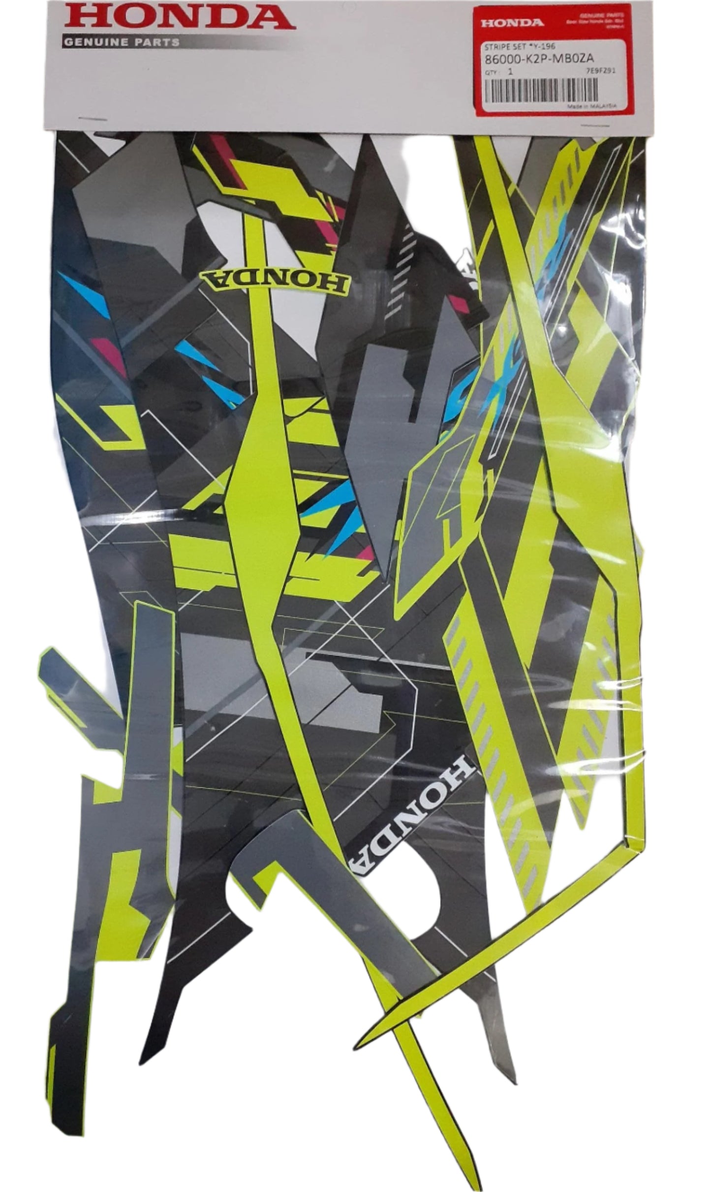 86000-K2P-MB0ZA-STRIPE SET *Y196* LEMON ICE YELLOW