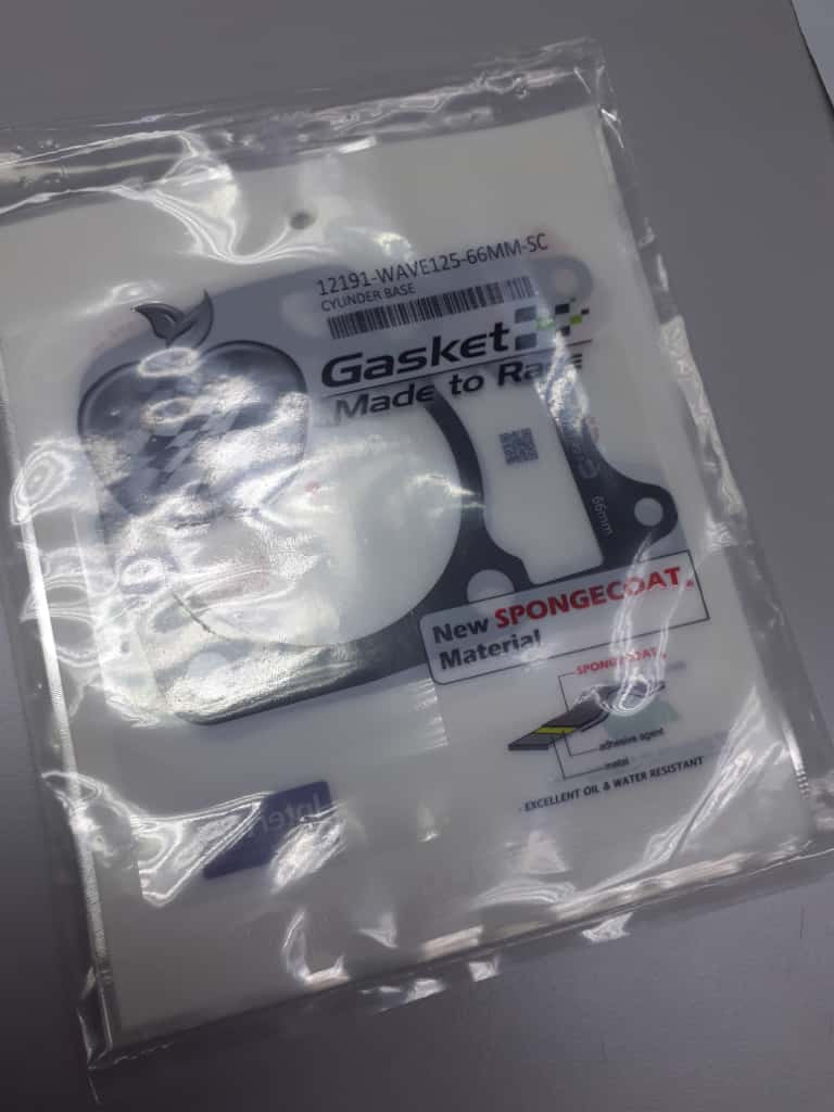 12191-WAVE125-66MM-SC BLOCK GASKET-POLY BAG