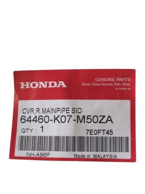 COVER,R MAIN PIPE SIDE *NH-A96P* PEARL METALLOID WHITE - WAVE DASH FI V1-2