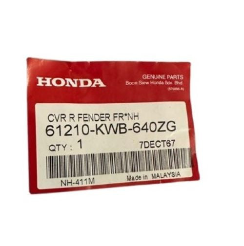 COVER,R FR FENDER *NH-411M*FORCE SILVER METALLIC - WAVE DASH V1