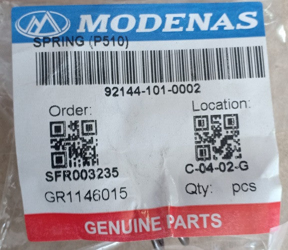 92144-101-0002-6-SPRING (P510) 6 PCS/SET