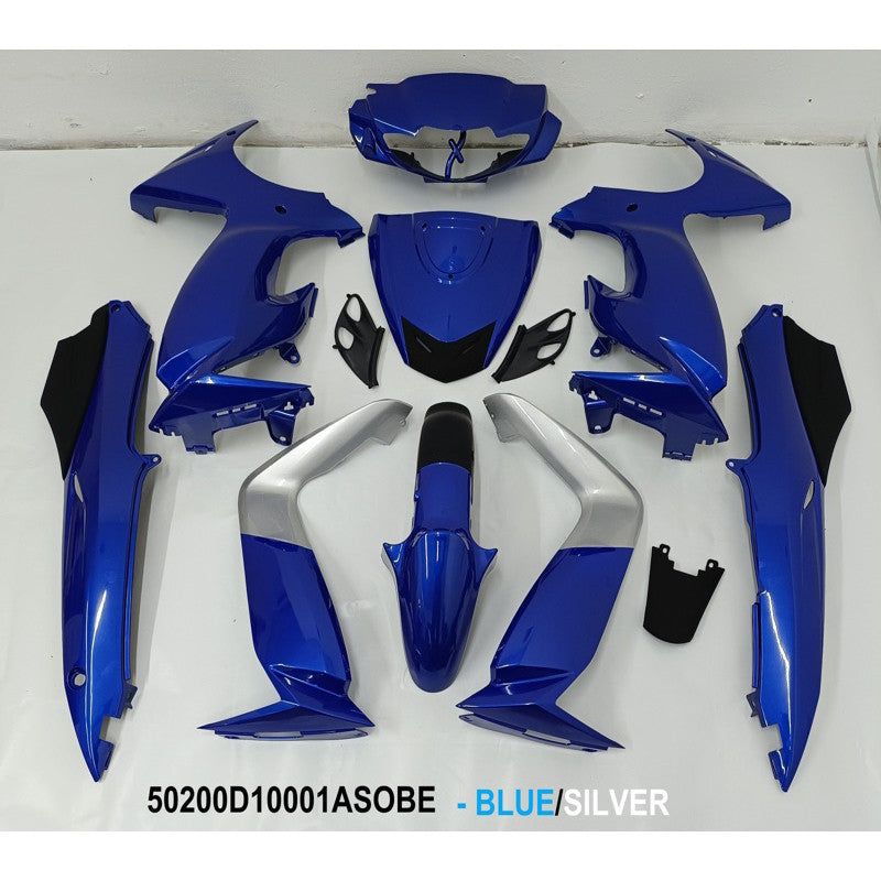 SET B/COV-BLUE/GREY-12 PCS(D1)
