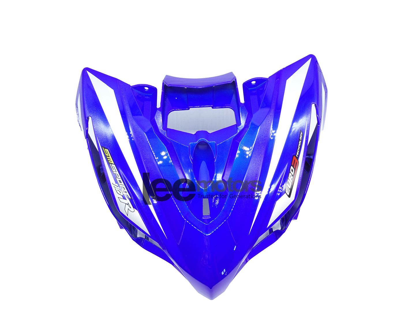 FRONT FACEPLATE,BLUE E6,WITH STICKER (110R V2)