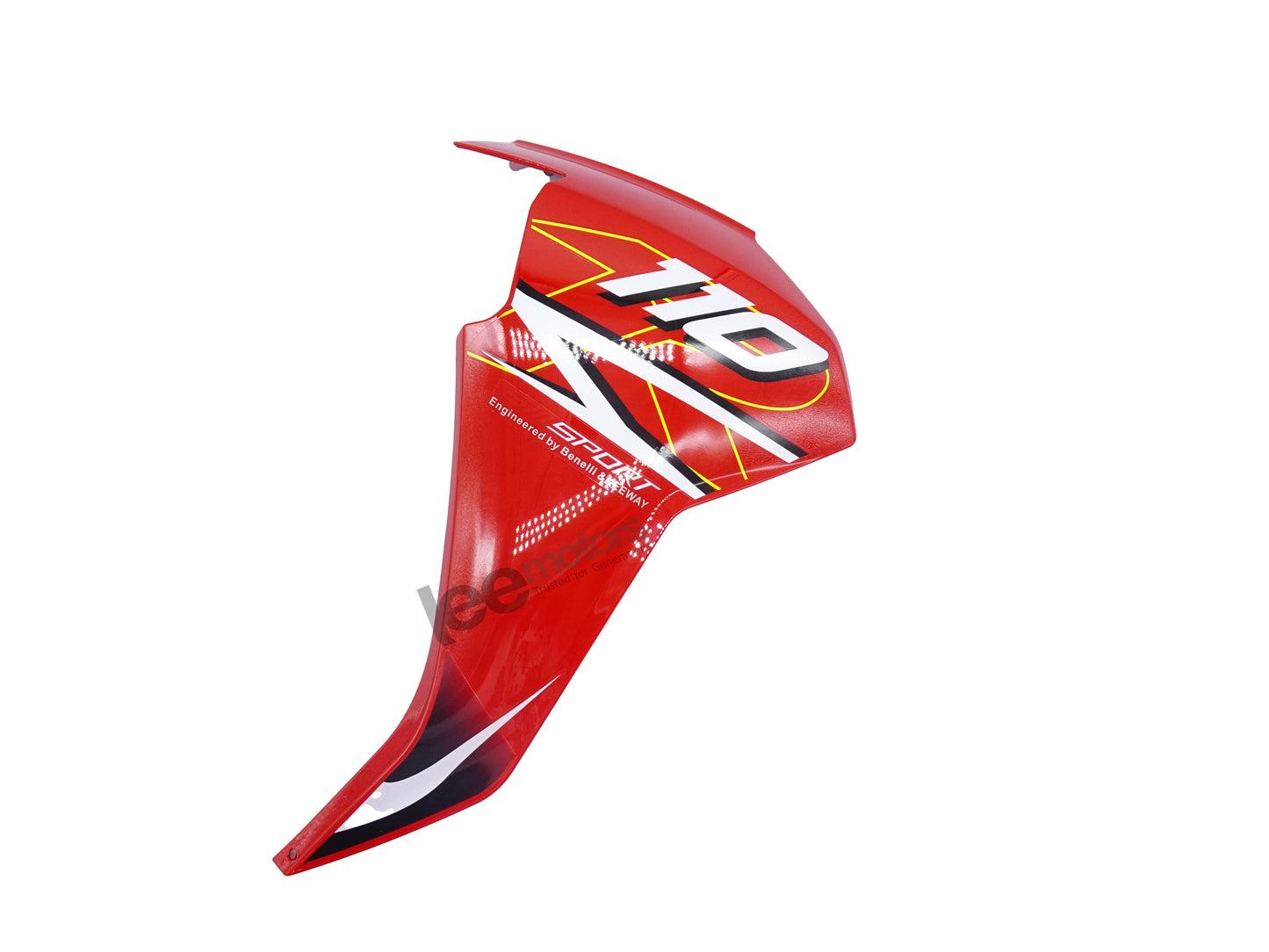 FOOT PROTECTIVE PLATE,LEFT,RED F9 WITH STICKER (110)