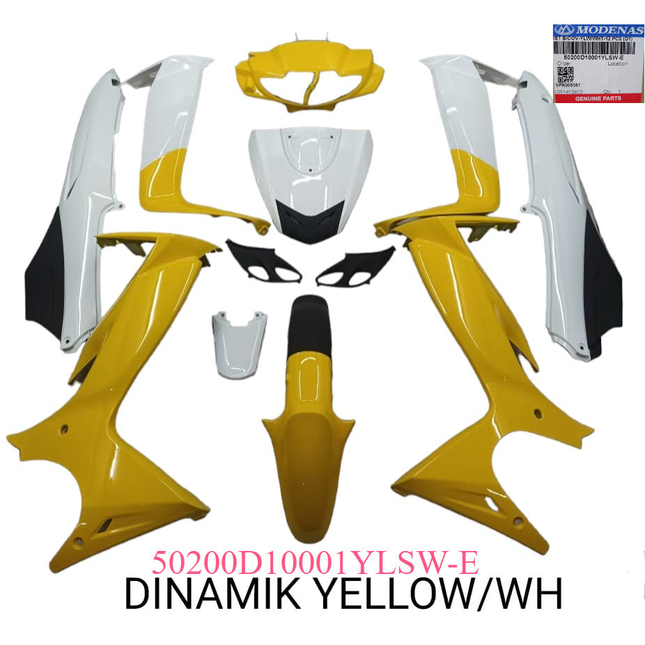 SET B/COV-YLW/WHT-12 PCS (D1)