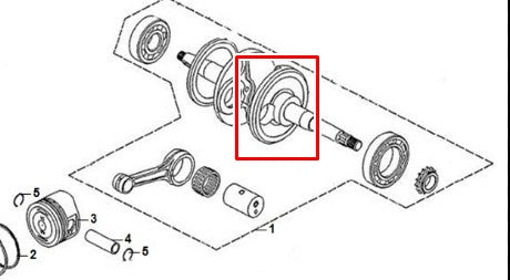 L. CRANK SHAFT-JET