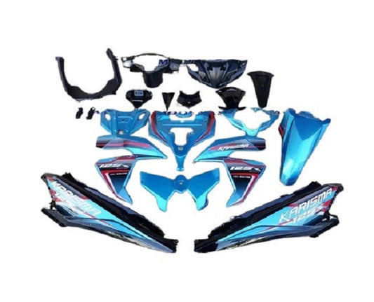 SET BODY COVER (BLUE)-KARISMA NEW 125S