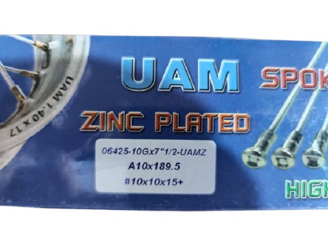 06425-10Gx7"1/2-UAMZ-SPOKE,TRICYCLE-ZINC