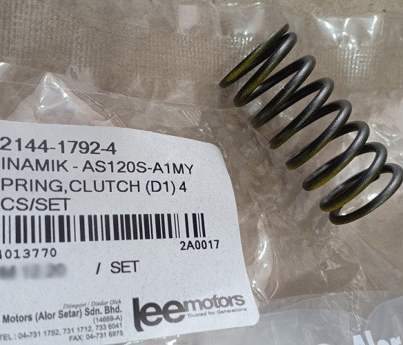 92144-1792-4-SPRING,CLUTCH (D1) 4 PCS/SET