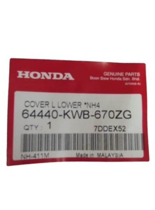 COVER L LOWER *NH-411M* FORCE SILVER METALLIC - WAVE DASH V1