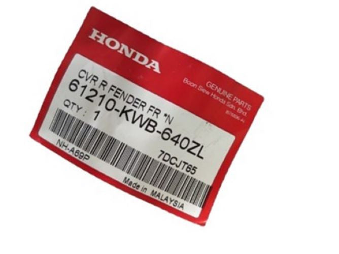 COVER,R FR FENDER *NH-A69P*PEARL MAGELLANIC BLACK - WAVE DASH V1