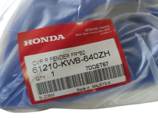 COVER,R FR FENDER *B-206M* VITAL BLUE METALLIC -  WAVE DASH V1