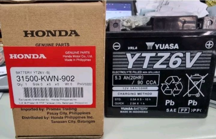 BATTERY(YTZ6V)(YUASA)