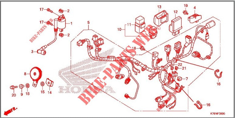 RECTIFIER COMP,REGULATOR-EX5 DREAM 110 FI V2-3