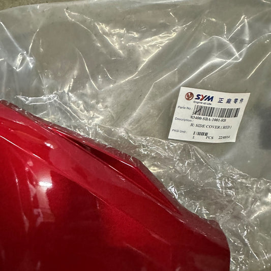 R SIDE COVER,RED-E SMART