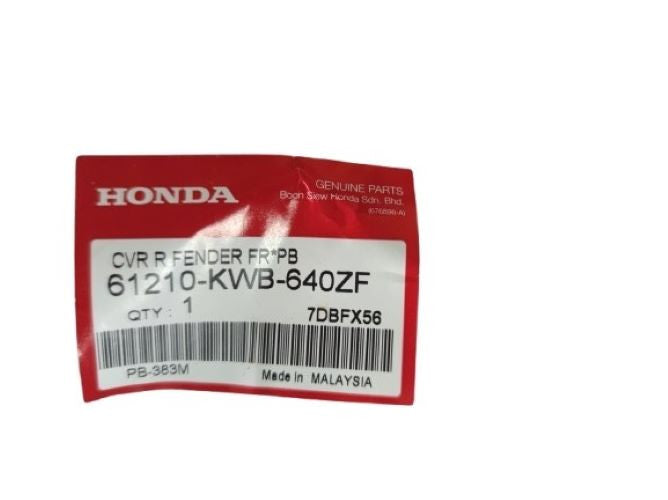 COVER,R FR FENDER *PB-383M* WAVE DASH V1