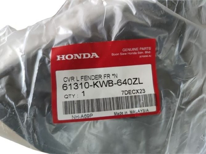 COVER,L FR FENDER *NH-A69P* PEARL MAGELLANIC BLACK - WAVE DASH V1