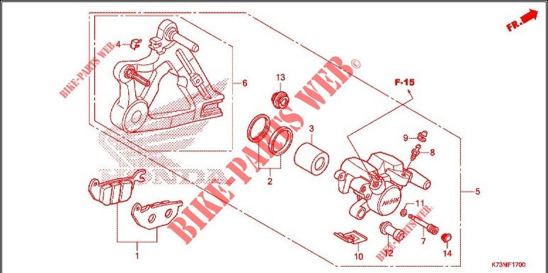 CALIPER ASSY,L RR-KYZK