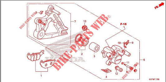 CALIPER ASSY,RR-K47