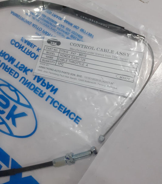 DASH125-THROTTLE CABLE A