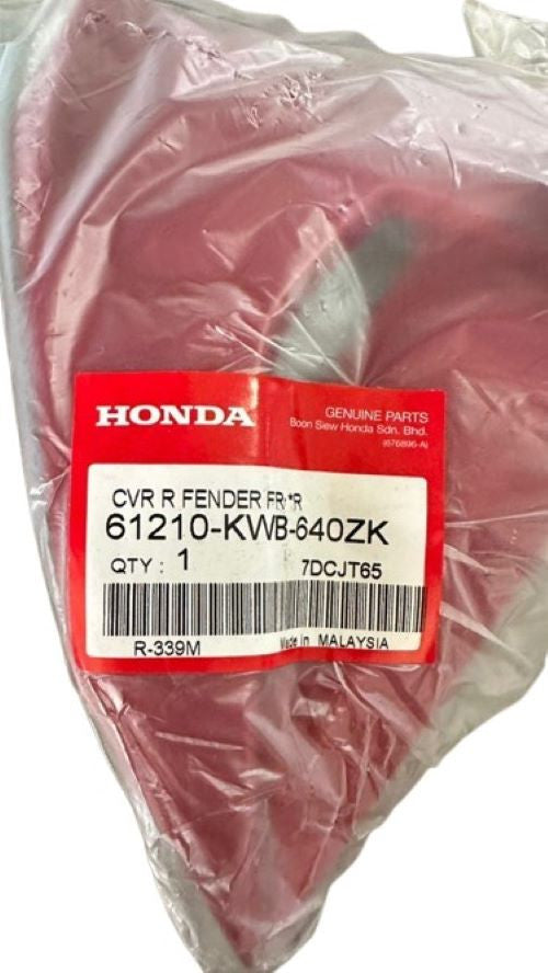 COVER,R FR FENDER *R-339M* EUPHORIA RED METALLIC - WAVE DASH V1