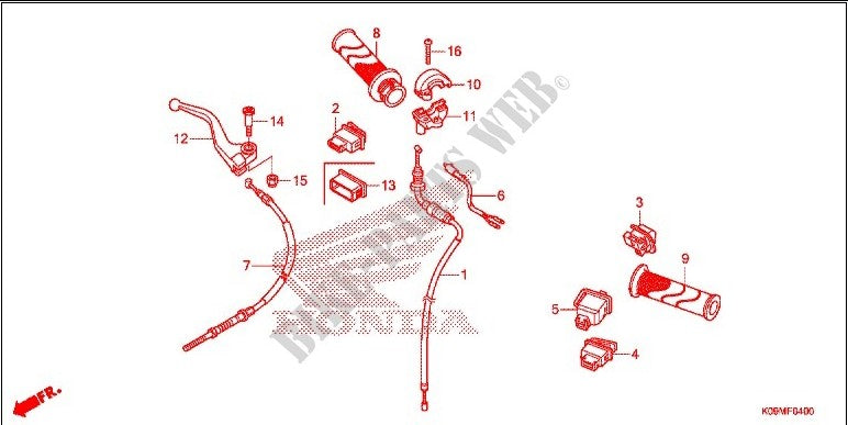 CAP,HANDLE COVER *NH-1* WAVE110S,DX