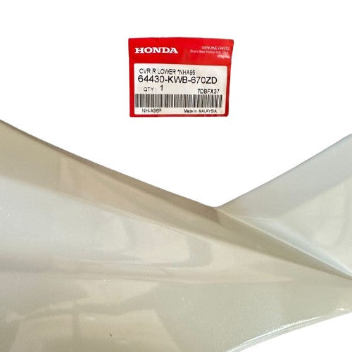 COVER R LOWER *NH-A96P* PEARL METALLOID WHITE - WAVE DASH V1