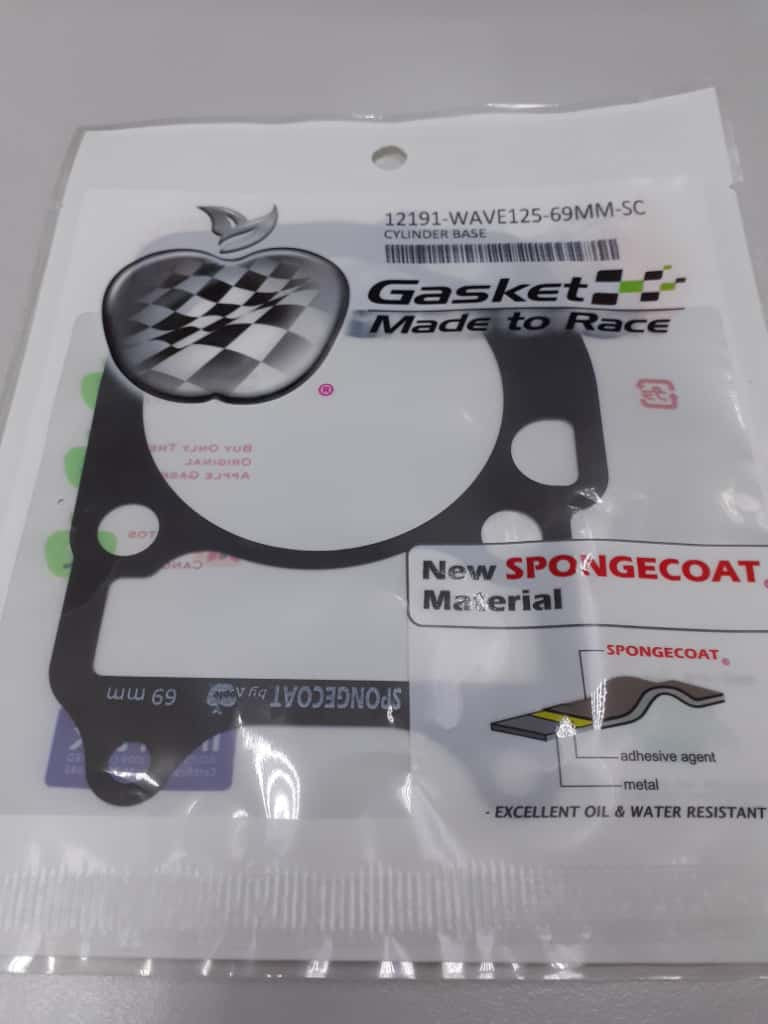 12191-WAVE125-69MM-SC BLOCK GASKET-POLY BAG