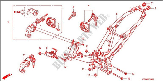 STAY,FR TOP COVER (DISK) WAVE110
