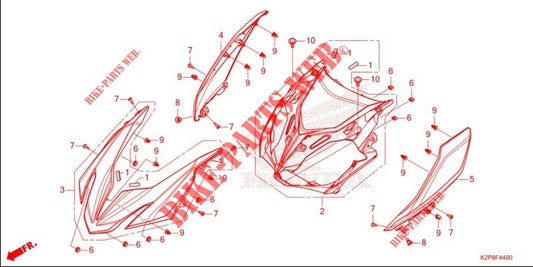 COVER ASSY., FR. TOP-RS-X