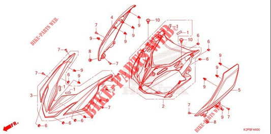 COVER ASSY., FR. TOP(WL)-RS-X