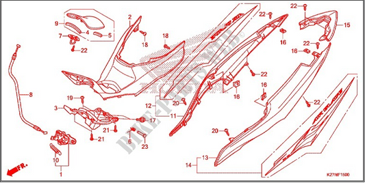 COVER,CENTER *Y-213M* AIR BLADE