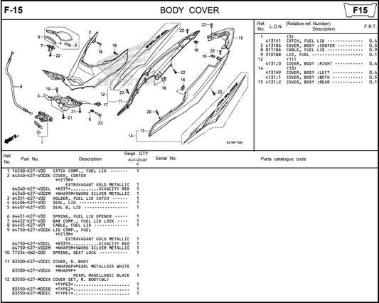 LID COMP,FUEL *R-331* AIR BLADE