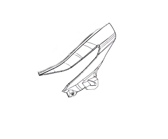 FRONT FACEPLATE BOTTOM BOARD,BLACK B1,WITHOUT STICKER - NEW DESIGN-RFS150i