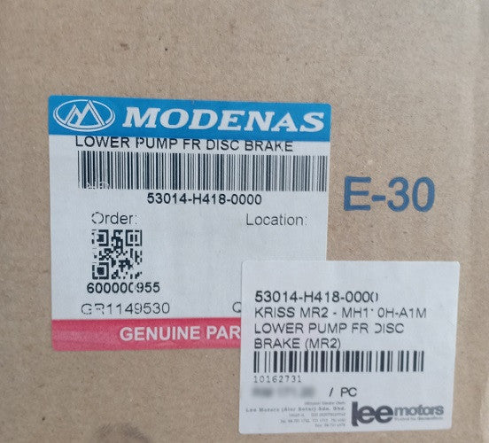 53014-H418-0000-LOWER PUMP FR DISC BRAKE (MR2)