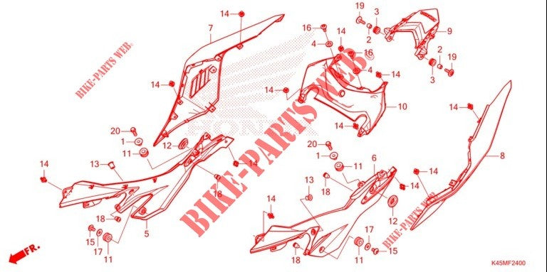 SET ILLUS.,R.REAR R SEAT-CBR150R