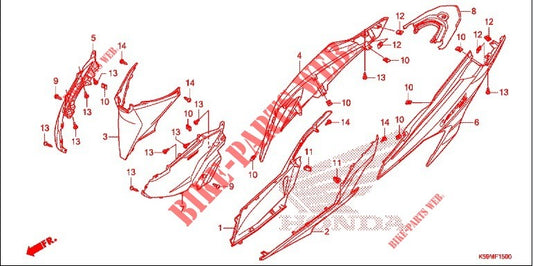 COVER,R BODY *NH-A69P* VARIO V1-2