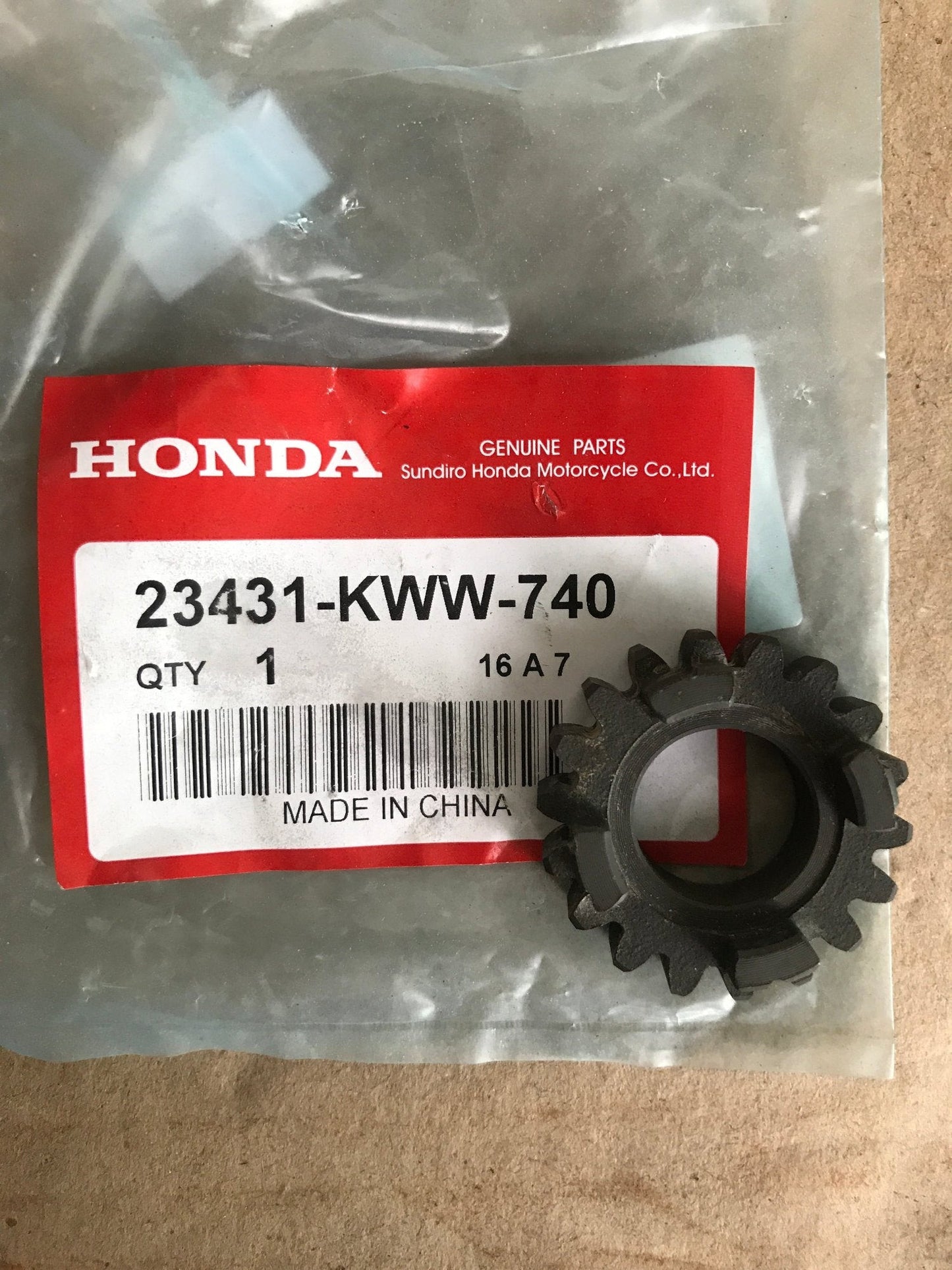 GEAR,MAINSHAFT SECOND (18T) WAVE110