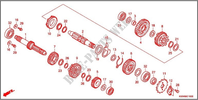 WASHER,THRUST,20MM-WAVE110