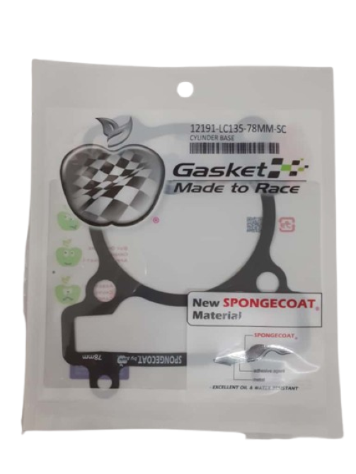 12191-LC135-78MM-SC (BLOCK GASKET V PRO-POLY BAG)