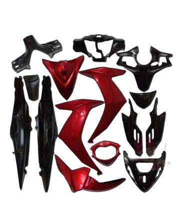 BODY COVER SET (BLACK/RED) - SPORT BONUS