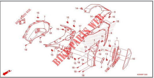 GARNISH LOWER INNER COVER