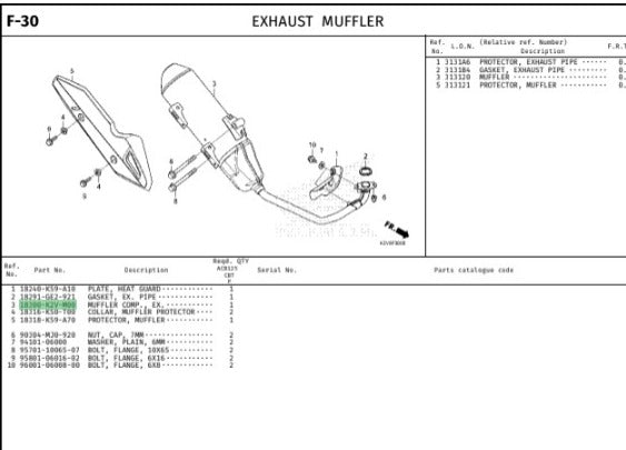 MUFFLER COMP,EX